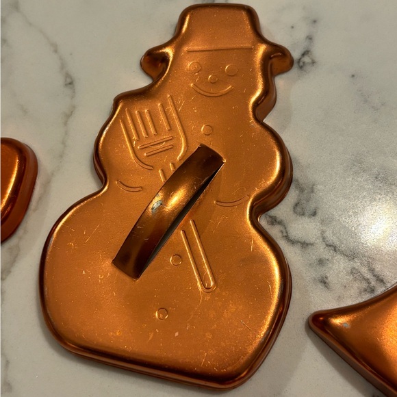 Copper Cookie Cutters, set of 5 - Picture 2 of 5